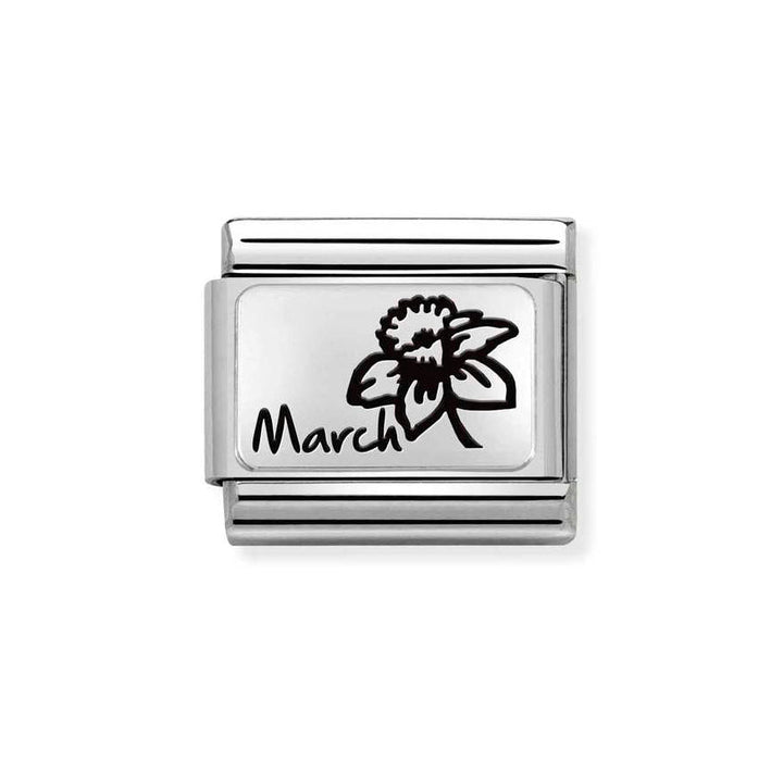 Nomination Silver Classic Birth Month Flower Charm