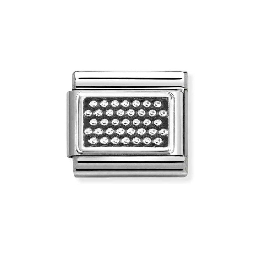 Nomination Silver Classic Striped Dots Charm