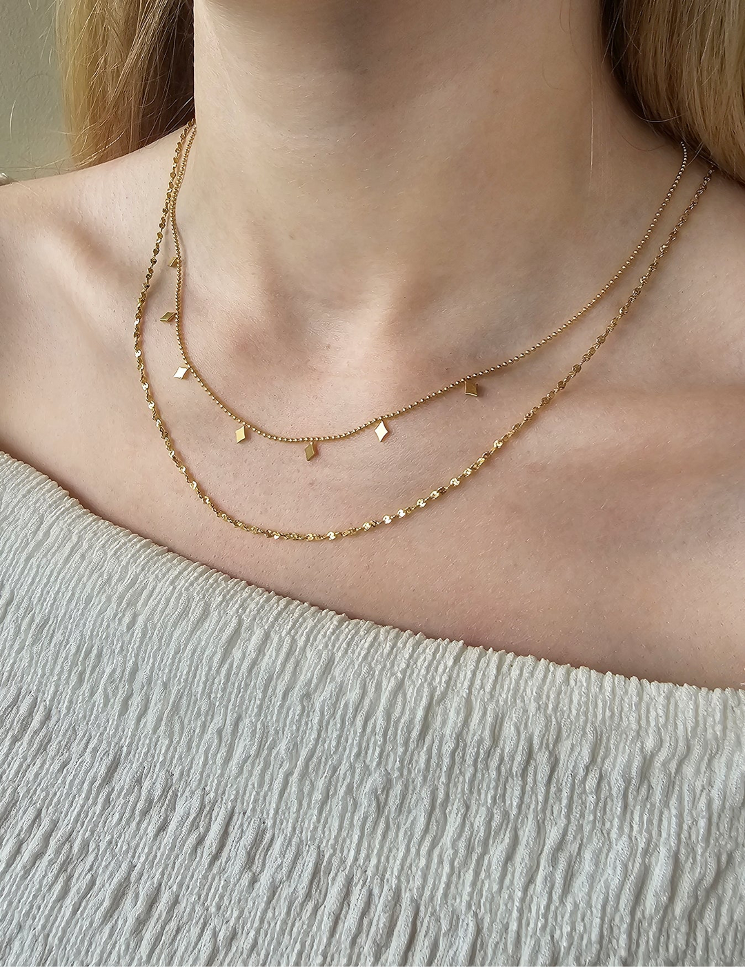 Mococo Essentials Gold Layered Necklace