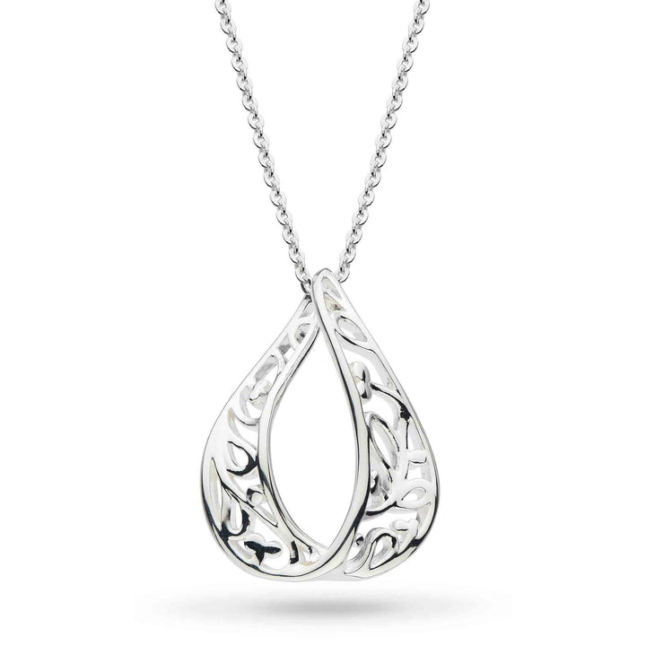 Kit Heath Silver Blossom Flourish Loupe Necklace