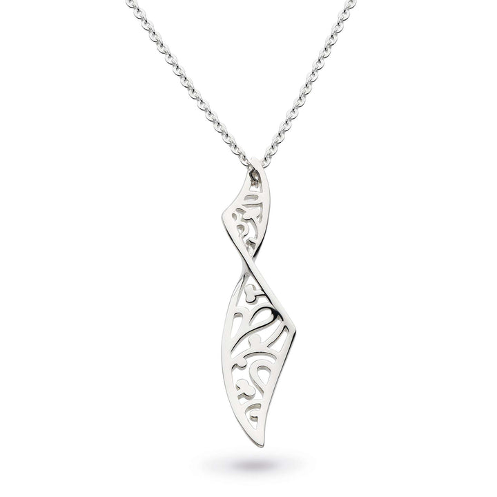 Kit Heath Silver Blossom Flourish Twist Necklace