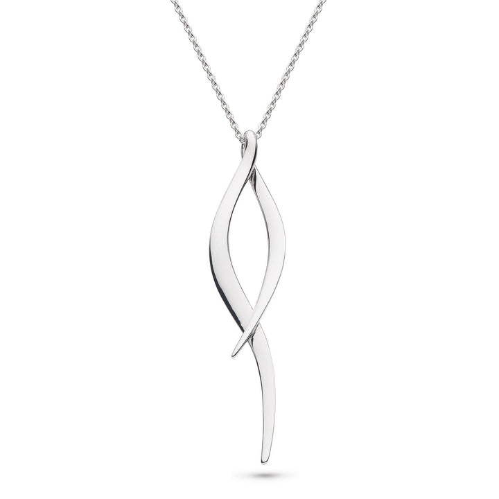 Kit Heath Silver Enwtine Twine Twist Grande Necklace