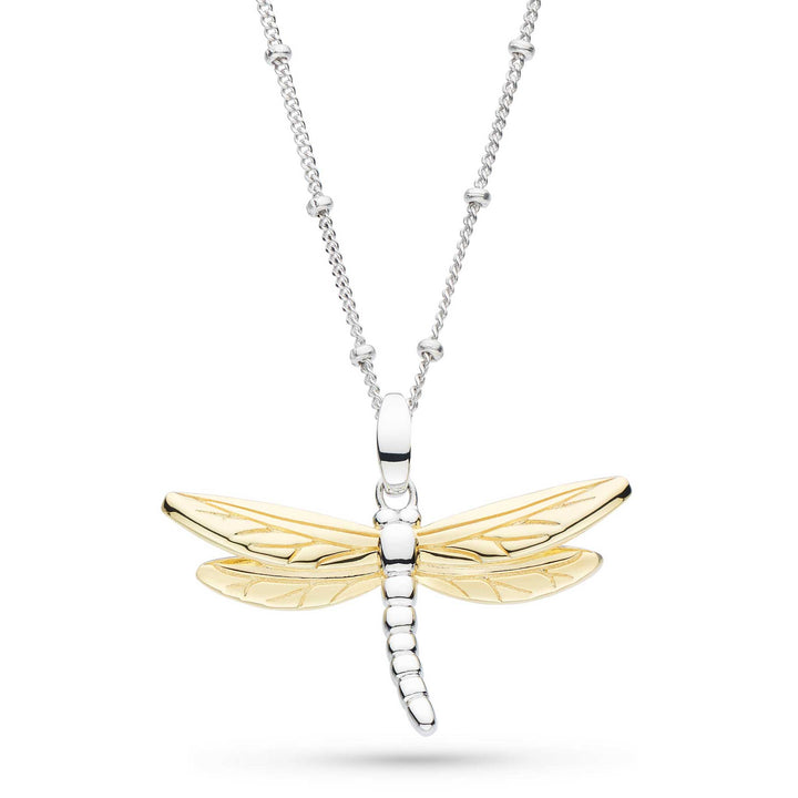 Kit Heath Silver Blossom Flyte Dragonfly Necklace