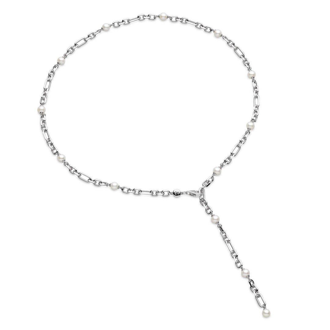 Kit Heath Silver Revival Figaro Pearl Multi Wear Necklace