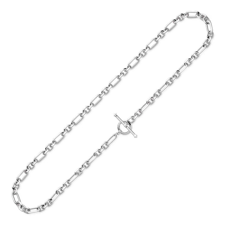 Kit Heath Silver Revival Figaro Link T-Bar Necklace