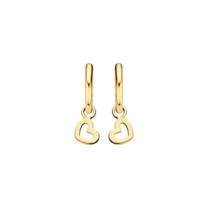 Blush 14ct Solid Gold Heart Earring Charms