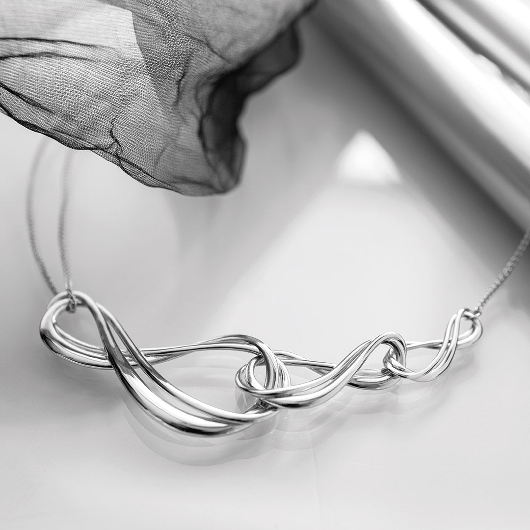 Kit Heath Silver Infinity Grande Triple Necklace