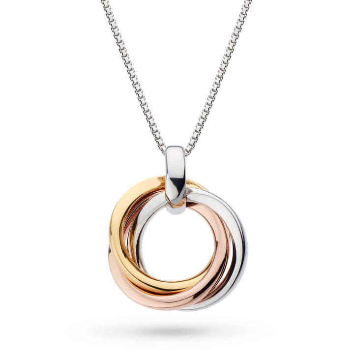 Kit Heath Silver Bevel Trilogy Golds Necklace