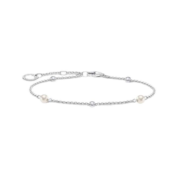 Thomas Sabo Silver Pearl and CZ Bracelet