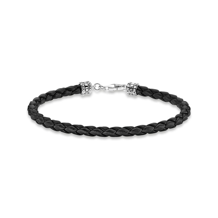 Thomas Sabo Black Leather Bracelet