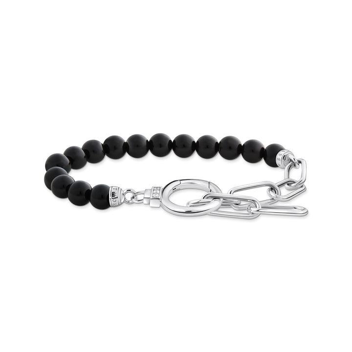 Thomas Sabo Silver Link Black Onyx Bracelet