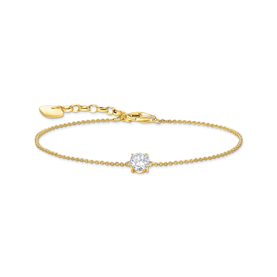 Thomas Sabo Gold Round CZ Bracelet