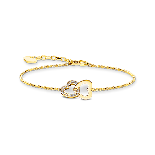 Thomas Sabo Gold Intertwined Hearts Bracelet