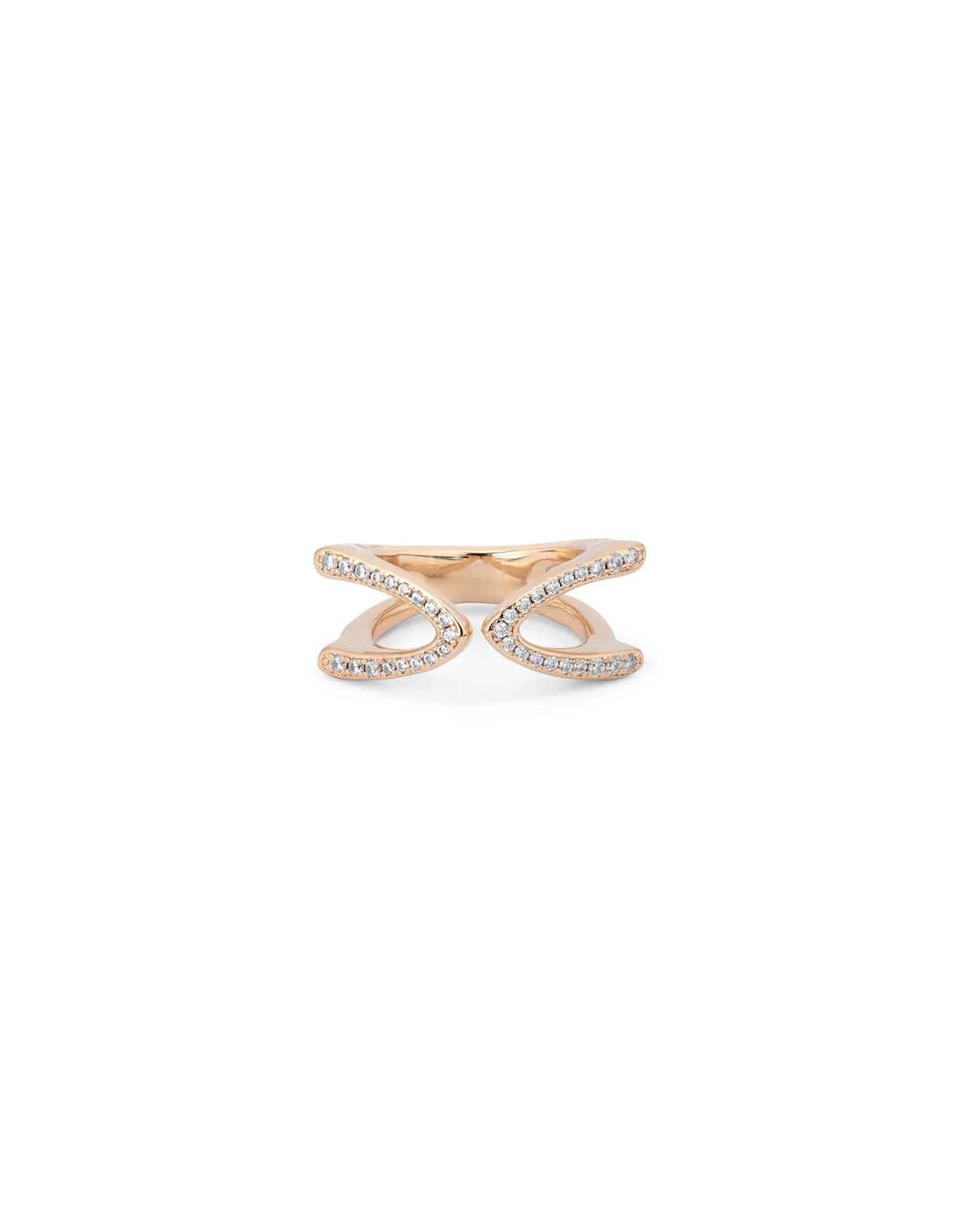 UNOde50 Gold Stand out Topaz Brave Ring