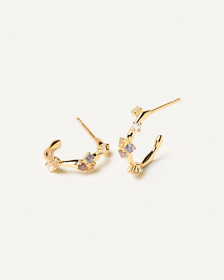 PDPAOLA Gold Five Earrings
