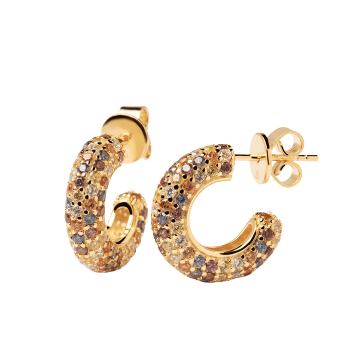 PDPAOLA Gold Tiger Earrings