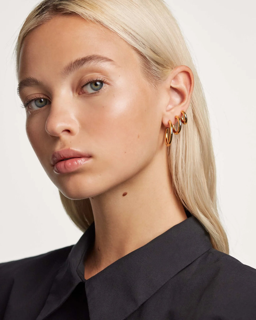 PDPAOLA Gold Ar Supreme Cloud U Earrings