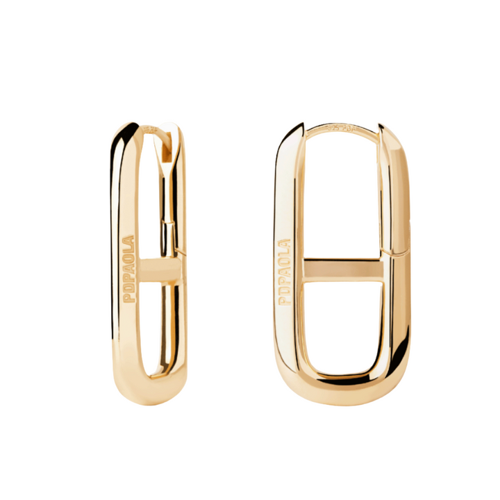 PDPAOLA Gold Texas Hoop Earrings