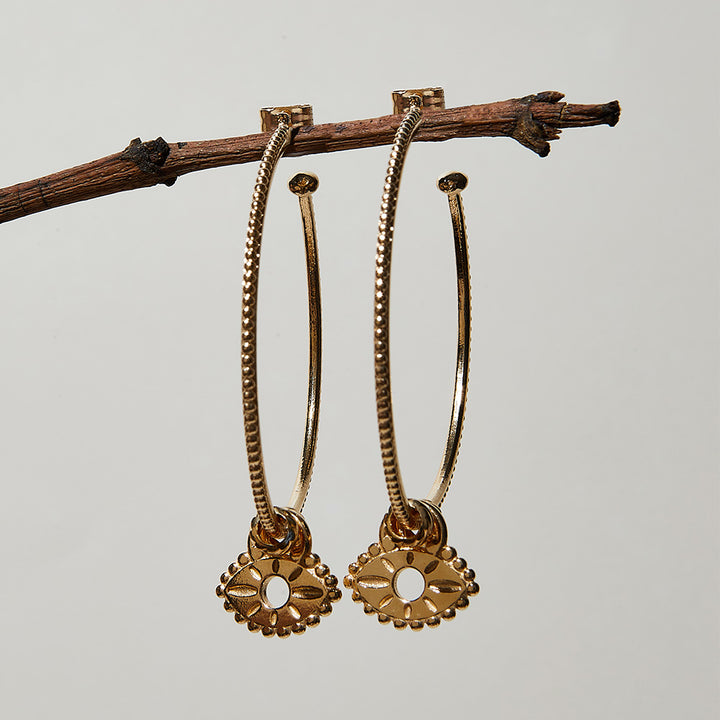 ChloBo Gold Visionary Hoop Earrings