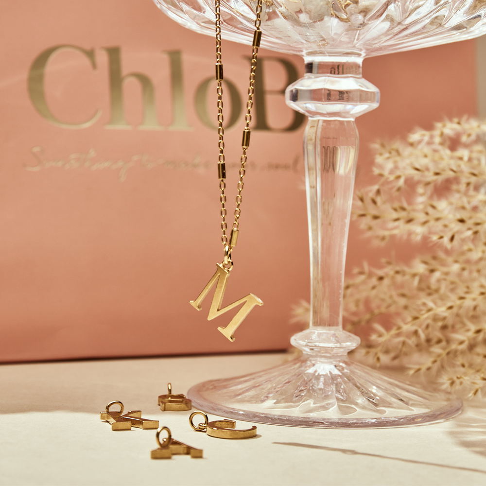 ChloBo Gold Initials A-Z Necklace