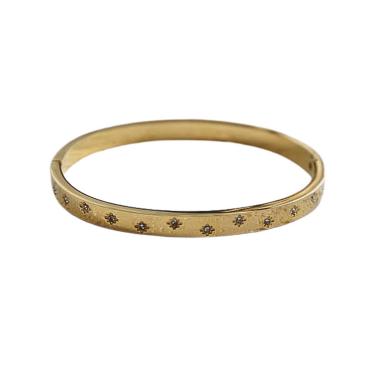 Little Grey Moon Gold Stardust Bangle