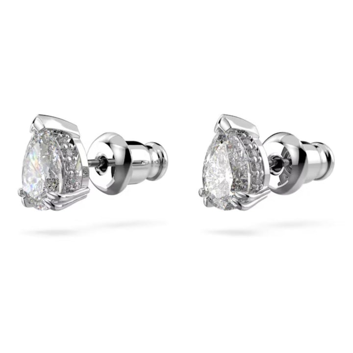 Swarovski Silver Stilla Pear Cut Stud Earrings