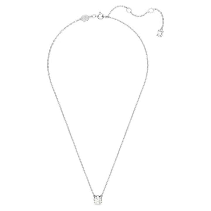 Swarovski Silver Stilla Round Cut Pendant Necklace