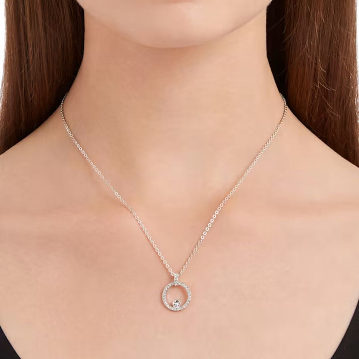 Swarovski Silver Constella Circle Necklace