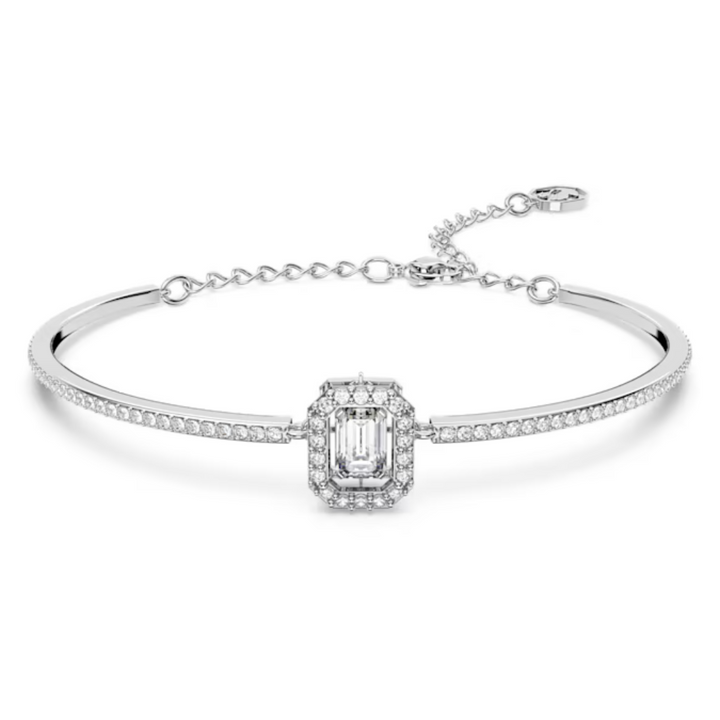 Swarovski Silver Una Octagon Cut Bangle