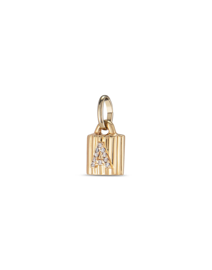 UNOde50 Gold Mypadlock A-Z Personalisation Charm