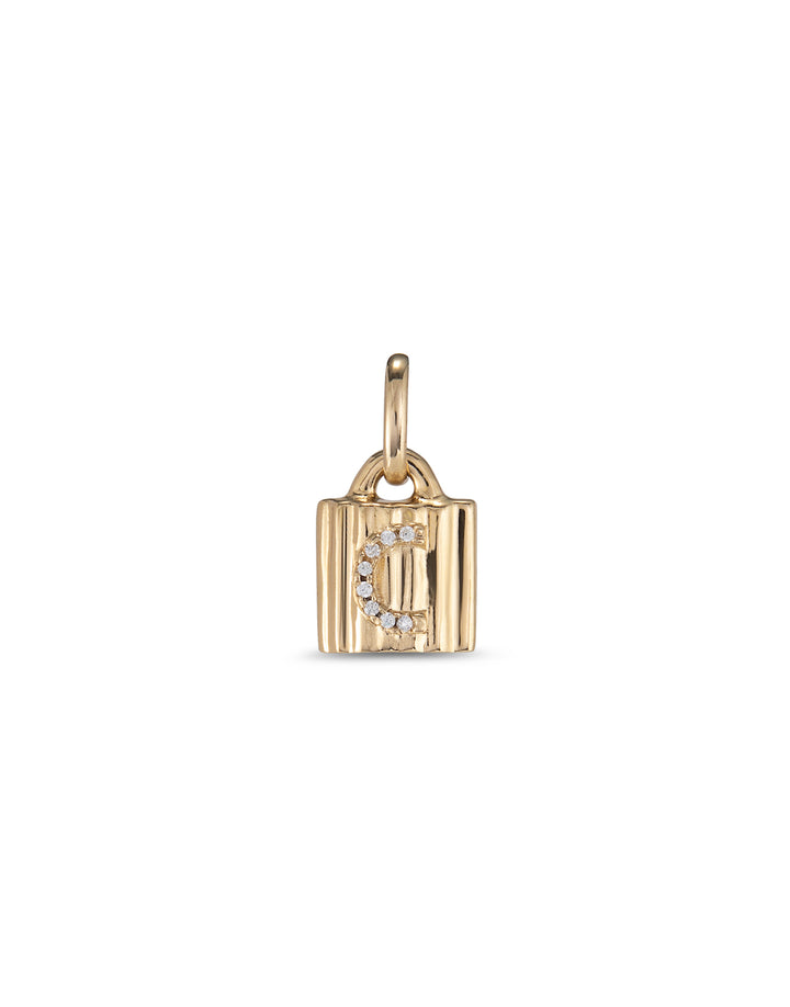 UNOde50 Gold Mypadlock A-Z Personalisation Charm