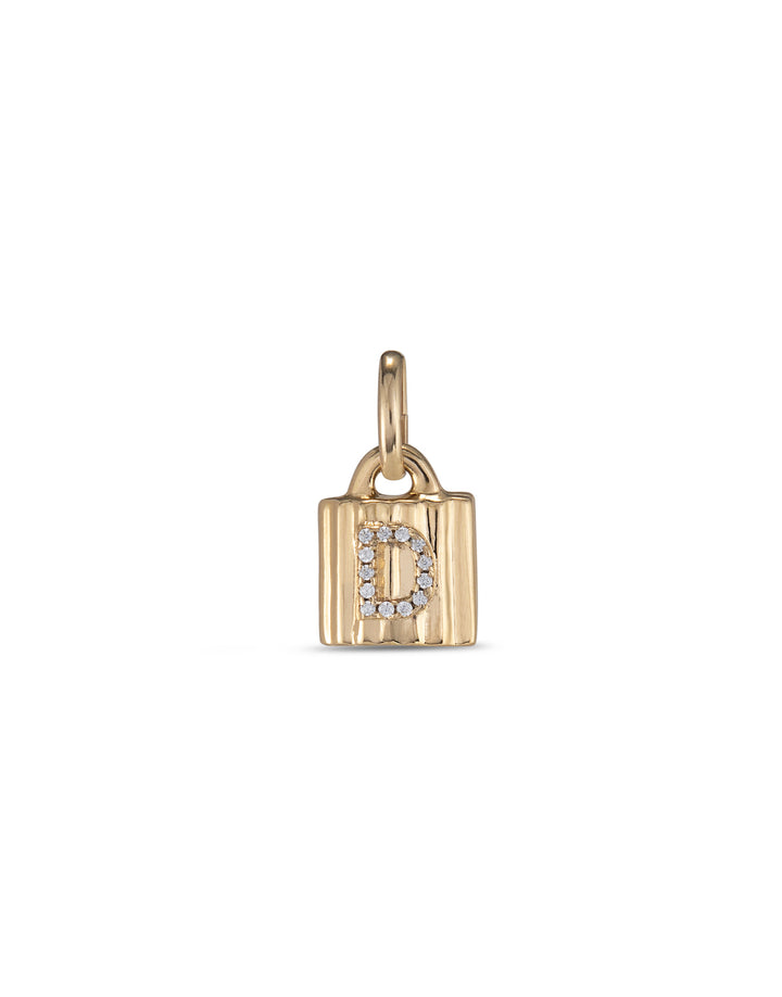 UNOde50 Gold Mypadlock A-Z Personalisation Charm