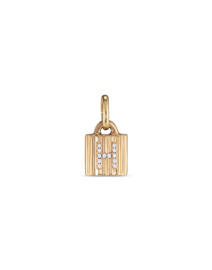 UNOde50 Gold Mypadlock A-Z Personalisation Charm