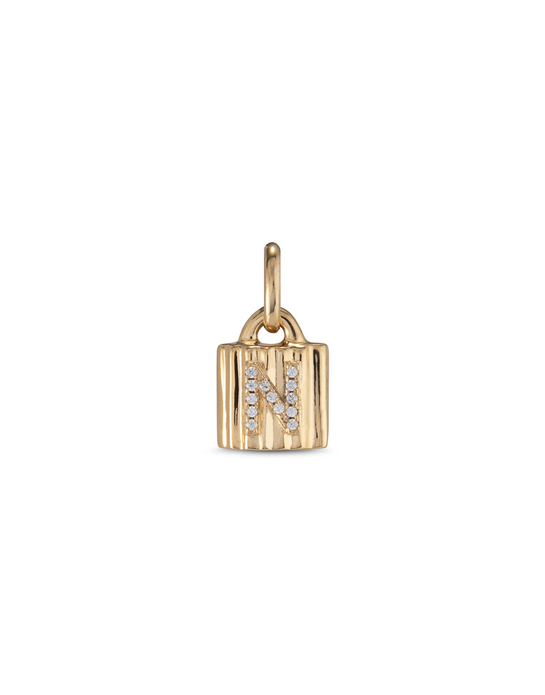 UNOde50 Gold Mypadlock A-Z Personalisation Charm