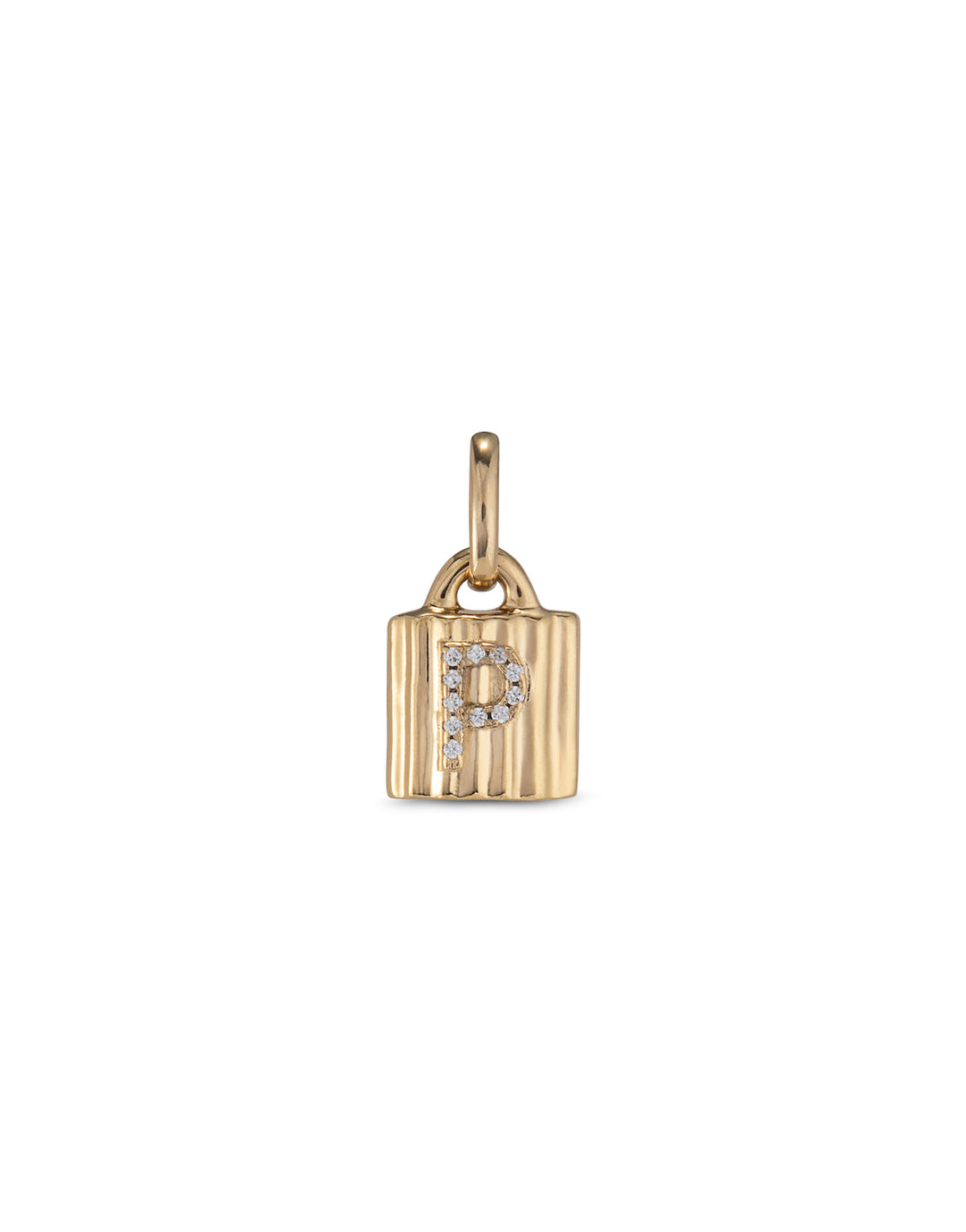 UNOde50 Gold Mypadlock A-Z Personalisation Charm