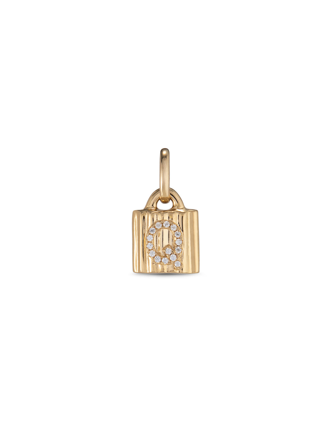 UNOde50 Gold Mypadlock A-Z Personalisation Charm