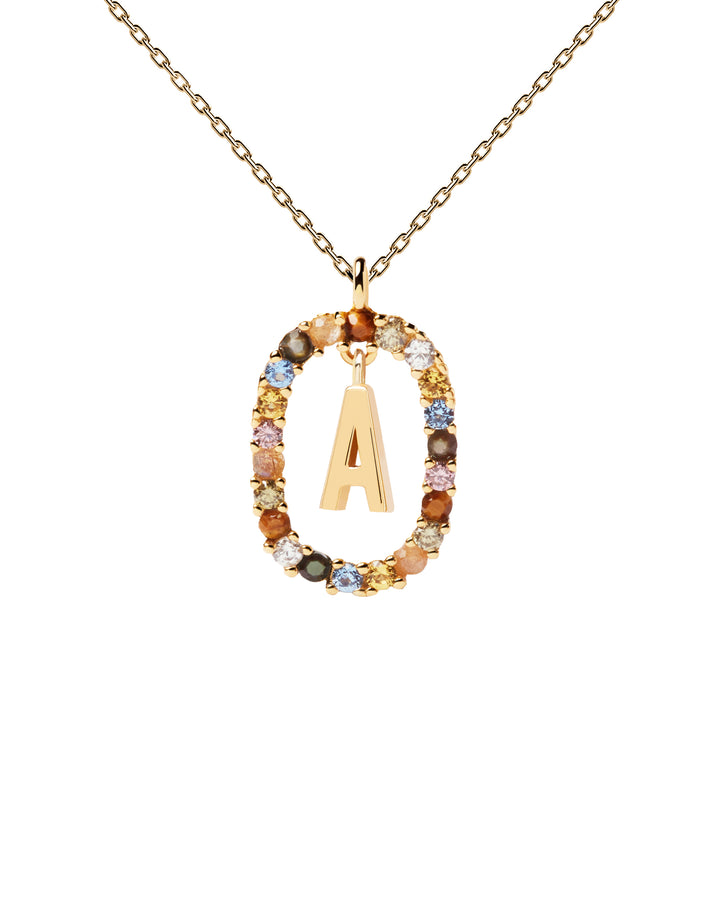 PDPAOLA Gold Letter A-Z Necklaces