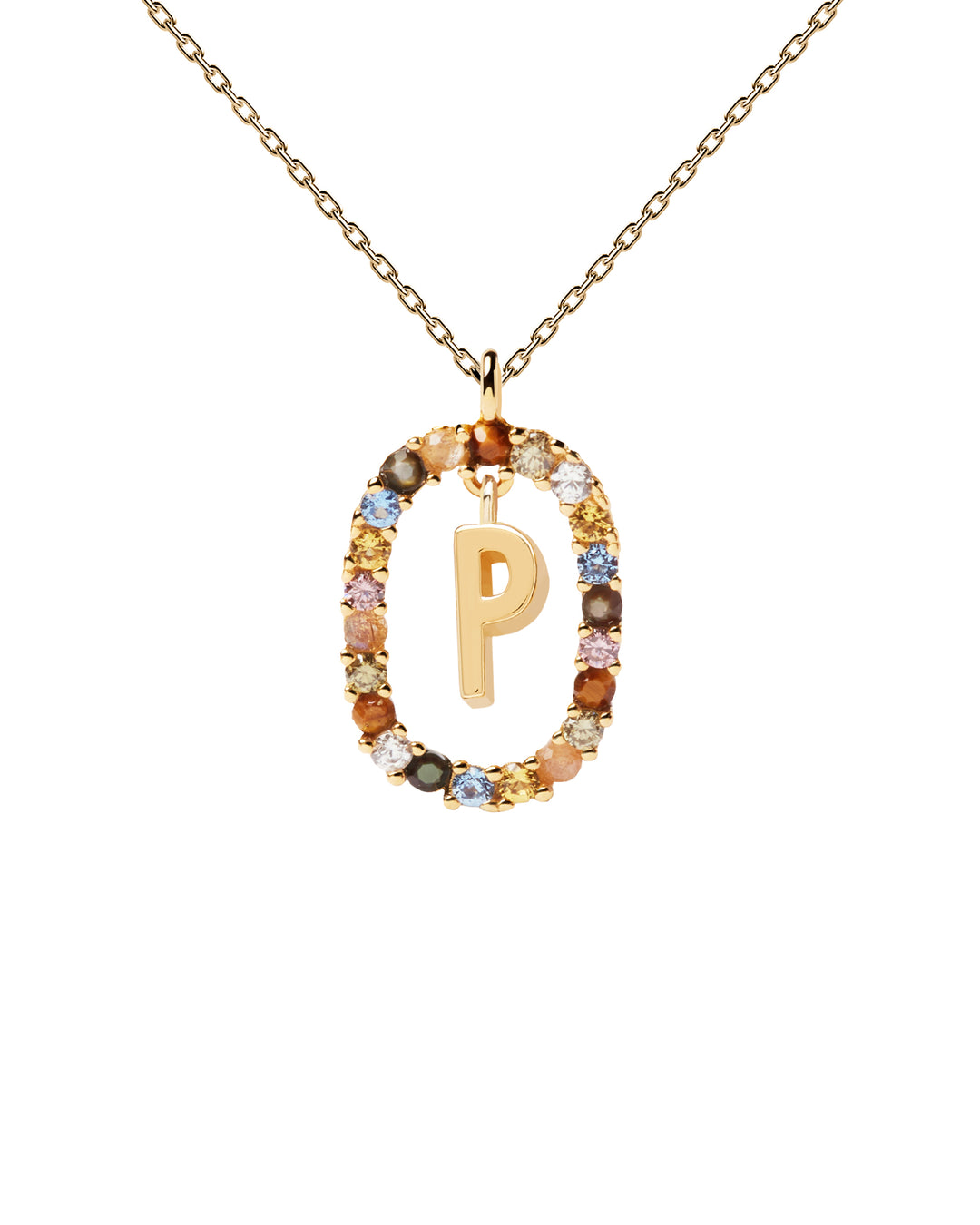 PDPAOLA Gold Letter A-Z Necklaces