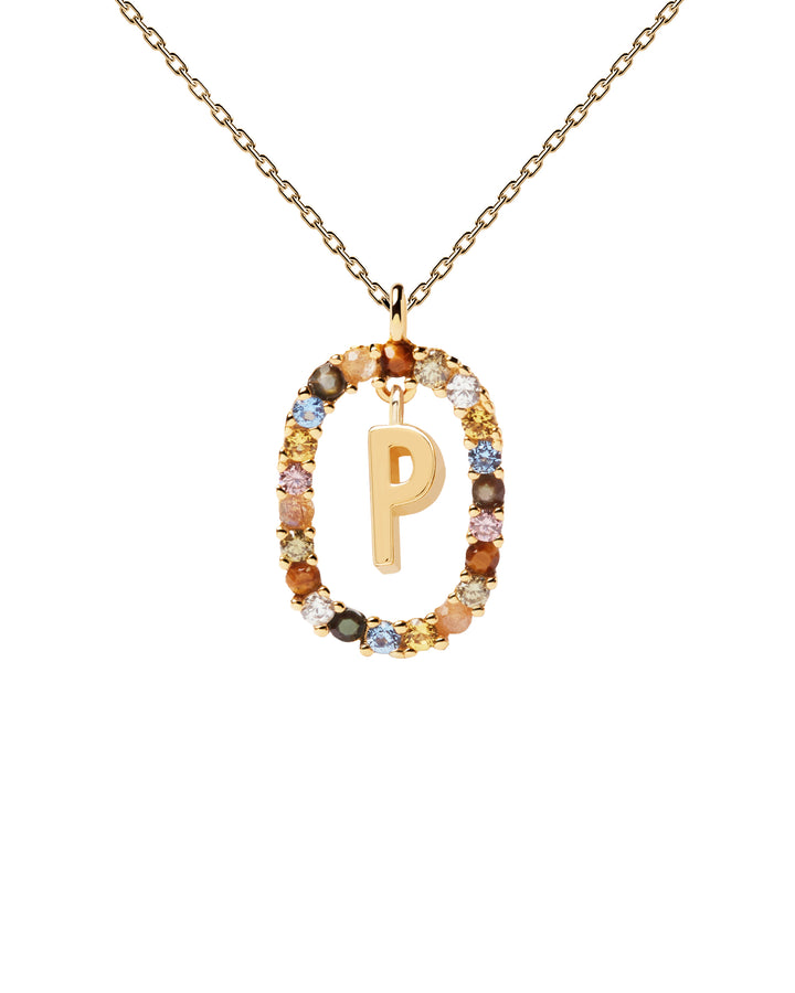 PDPAOLA Gold Letter A-Z Necklaces