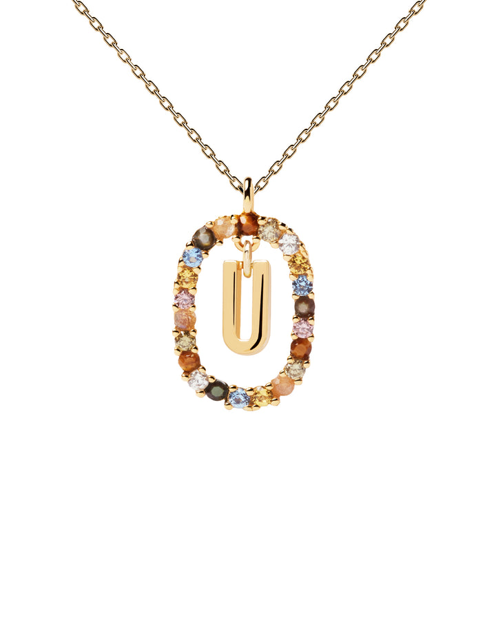 PDPAOLA Gold Letter A-Z Necklaces