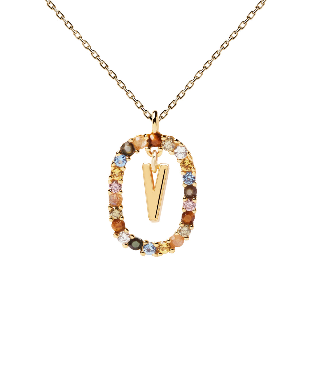 PDPAOLA Gold Letter A-Z Necklaces