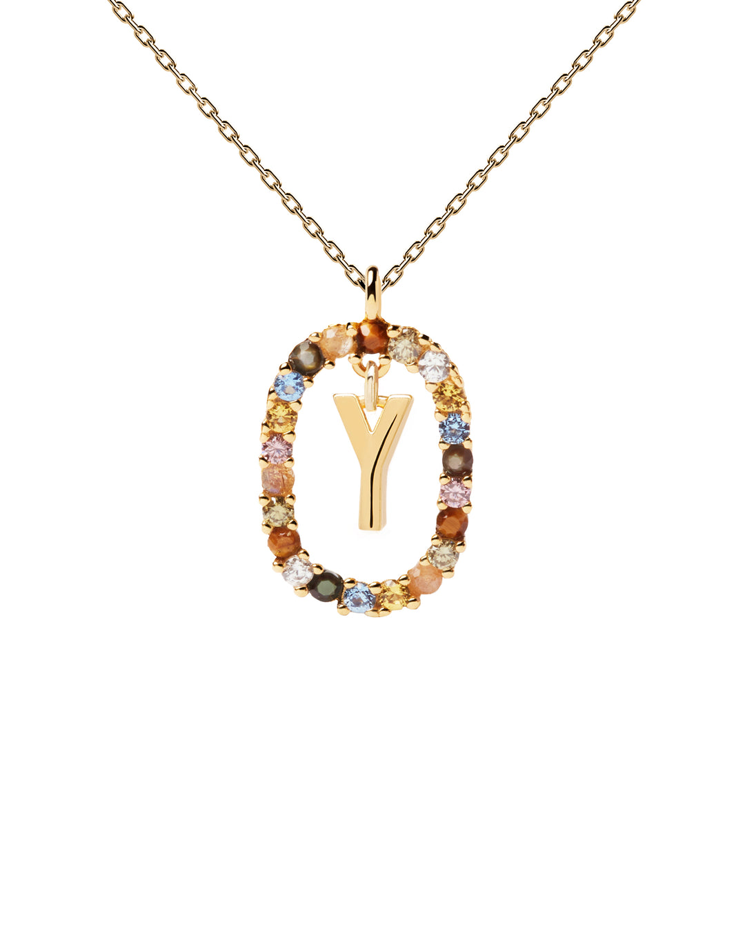 PDPAOLA Gold Letter A-Z Necklaces