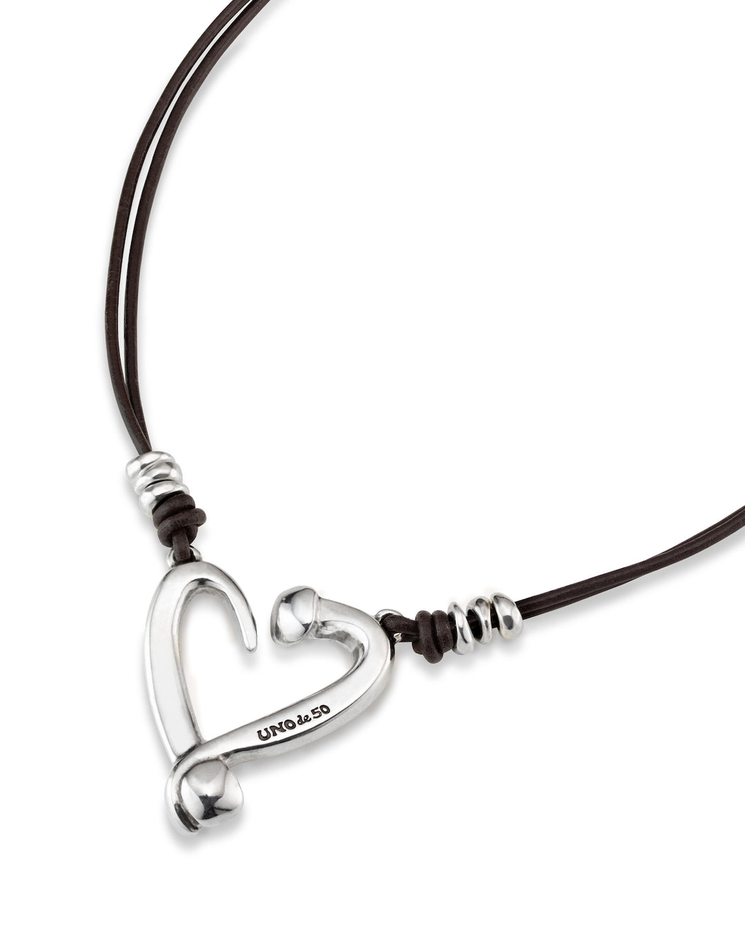 UNOde50 Silver Heart Loved Necklace