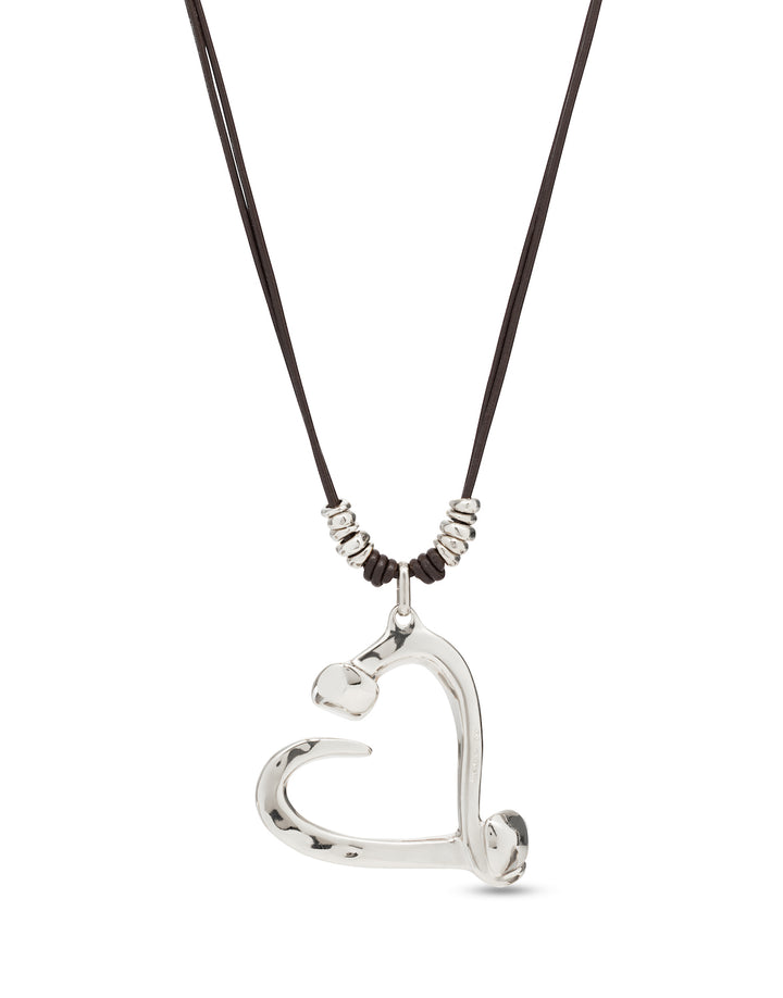 UNOde50 Silver Big Love Necklace