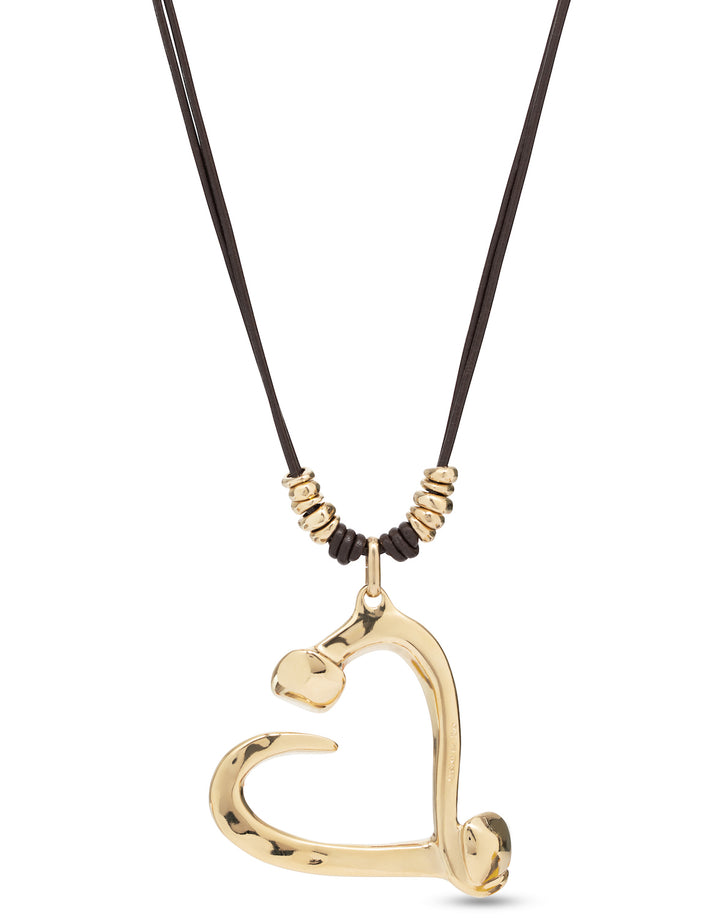 UNOde50 Gold Big Love Necklace