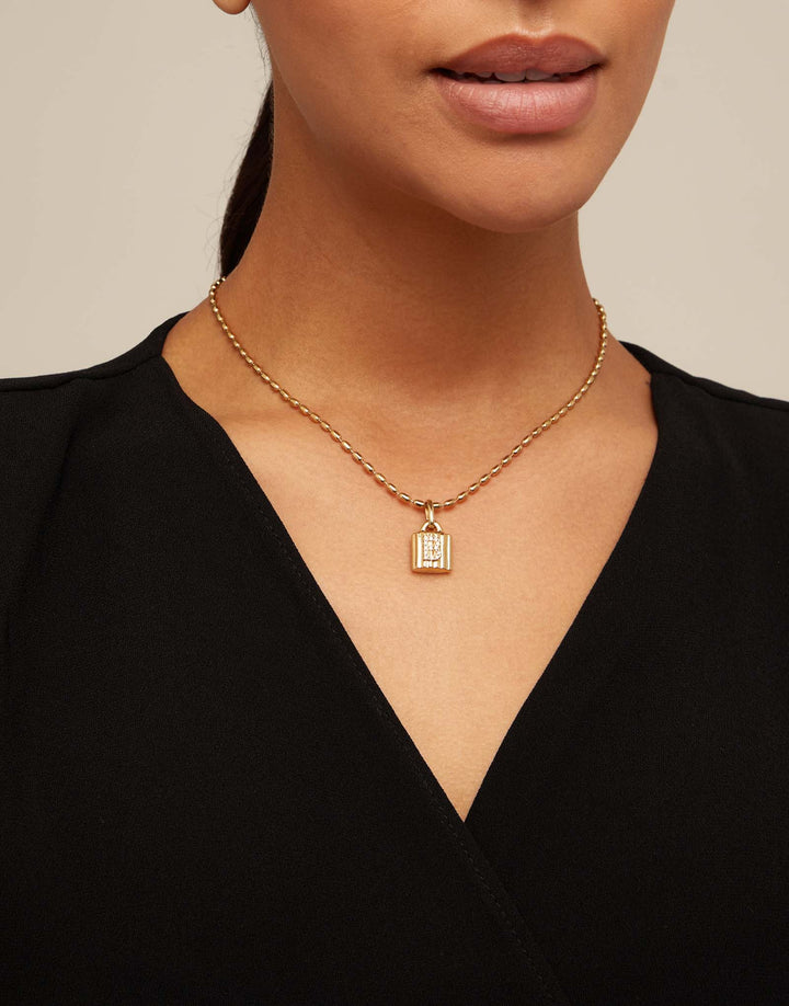 UNOde50 Gold Mychain Personalisation Necklace