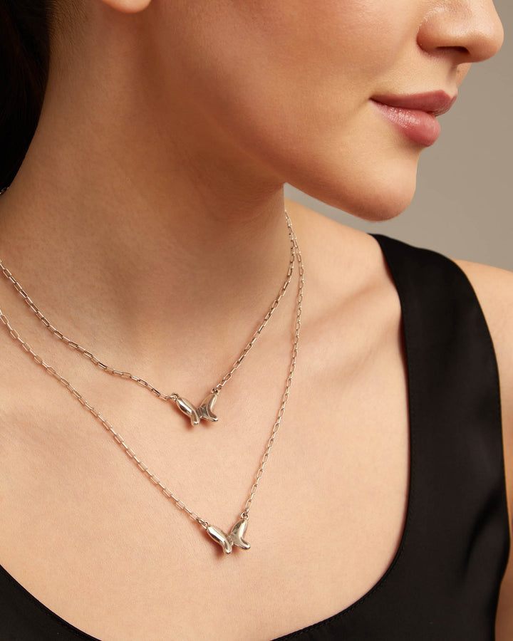 UNOde50 Silver Doublefly Necklace