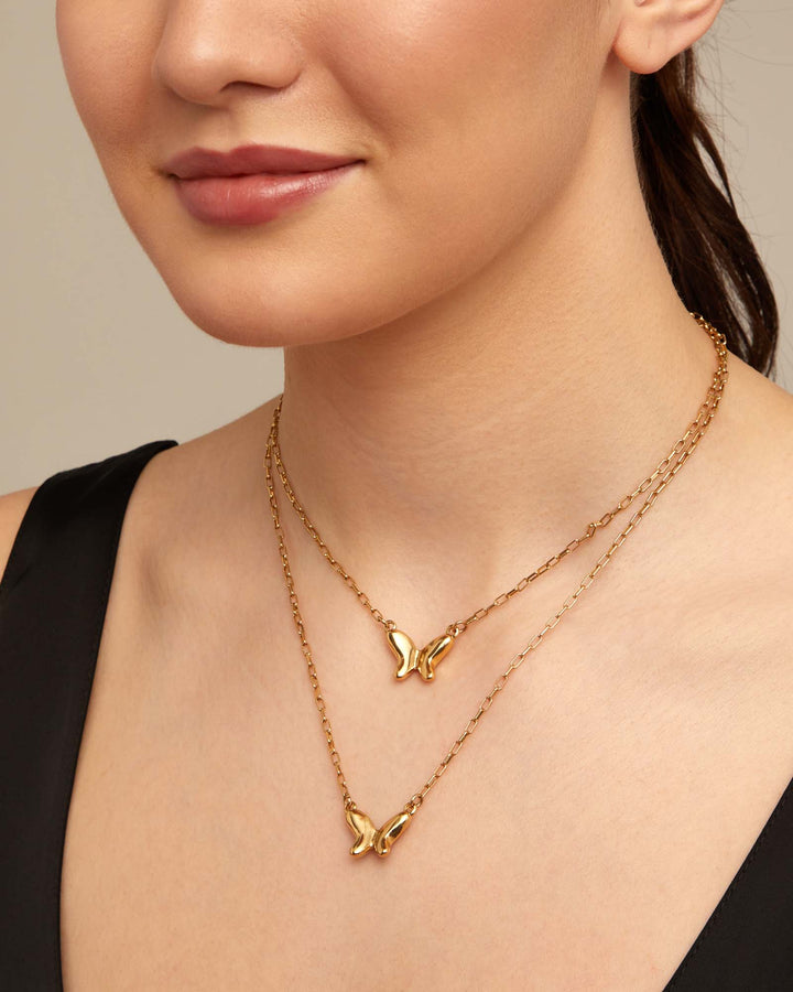 UNOde50 Gold Doublefly Necklace