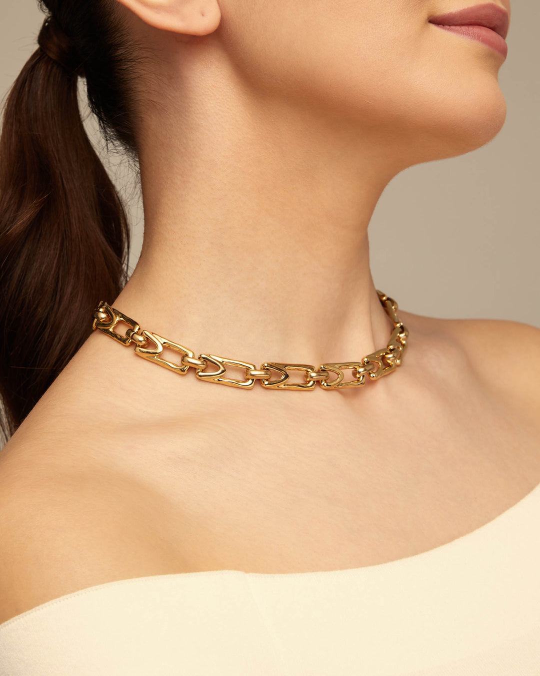 UNOde50 Gold Splendid Brave Necklace