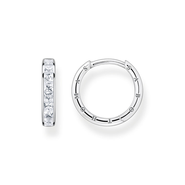 Thomas Sabo Silver Sparkling Heritage Hoop Earrings